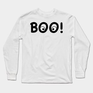 Moo I Mean Boo Ghost Cow Long Sleeve T-Shirt